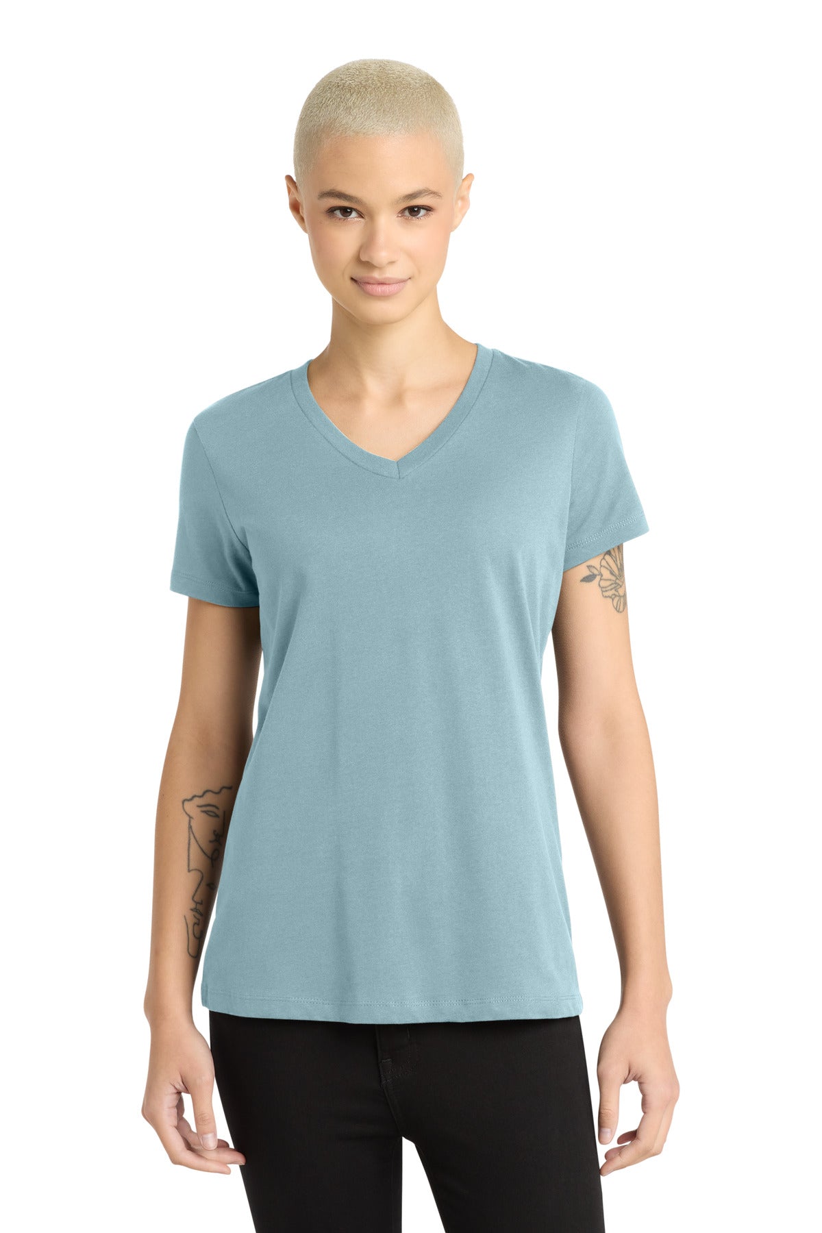 District ®  - Women's Perfect Weight ®  V-Neck Tee. DM1170L