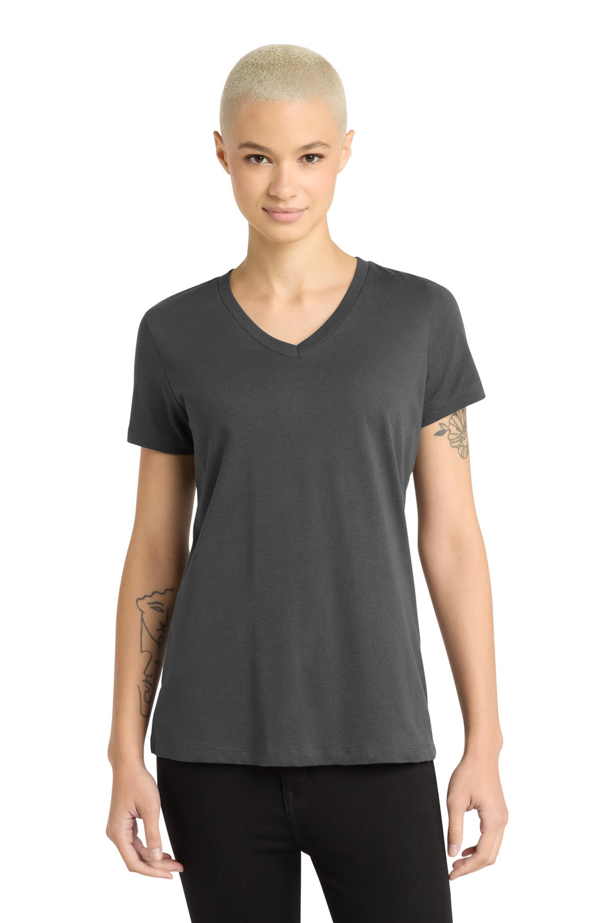 District ®  - Women's Perfect Weight ®  V-Neck Tee. DM1170L