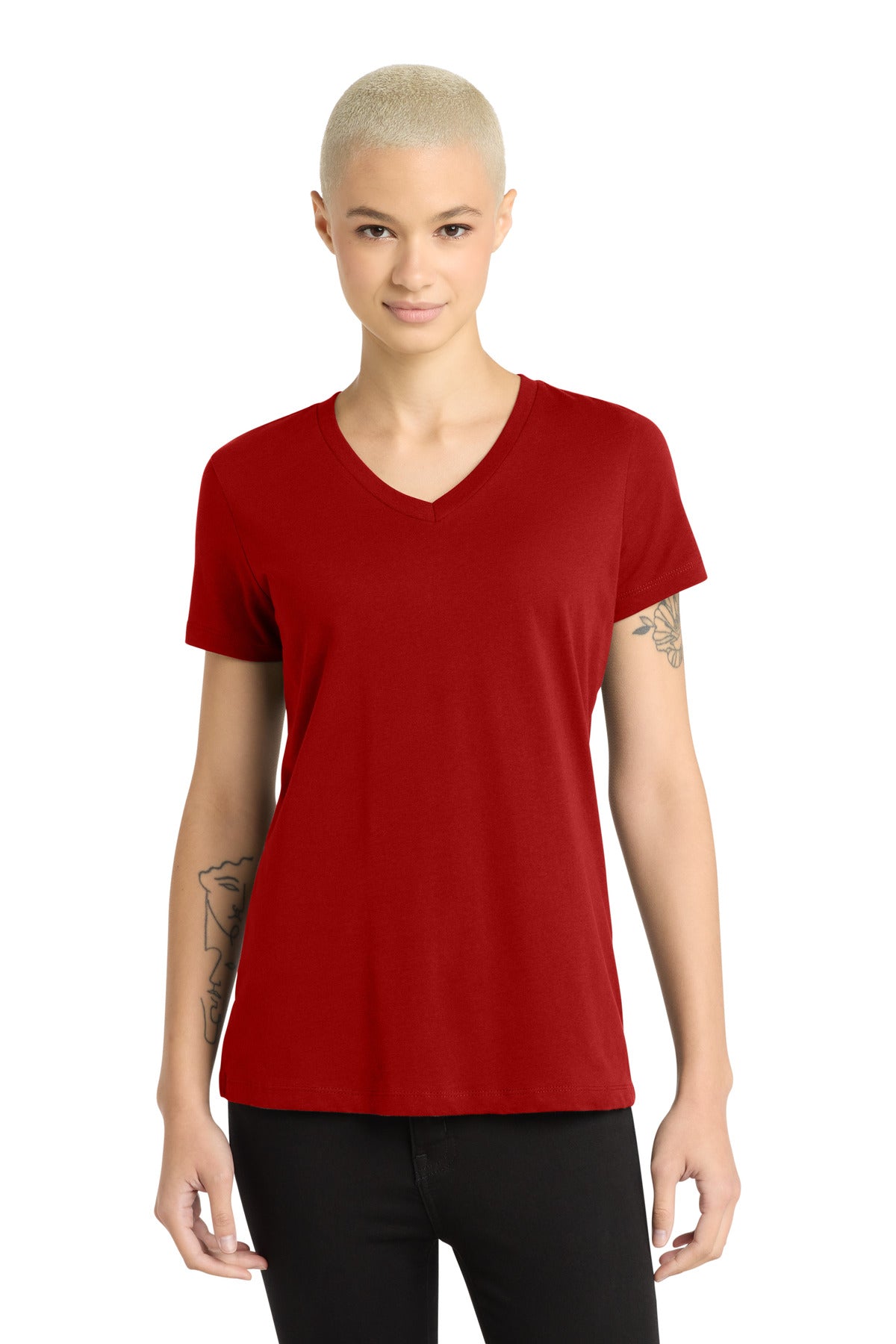 District ®  - Women's Perfect Weight ®  V-Neck Tee. DM1170L