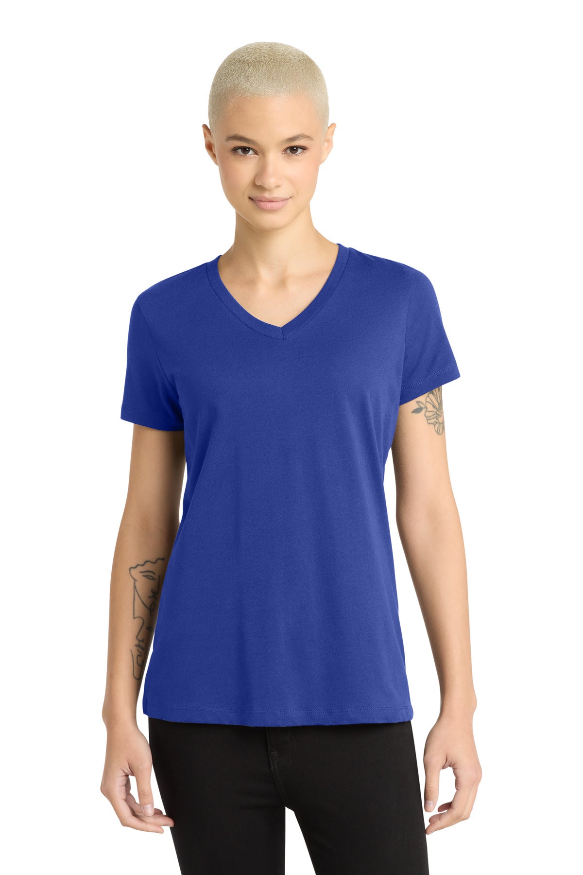 District ®  - Women's Perfect Weight ®  V-Neck Tee. DM1170L