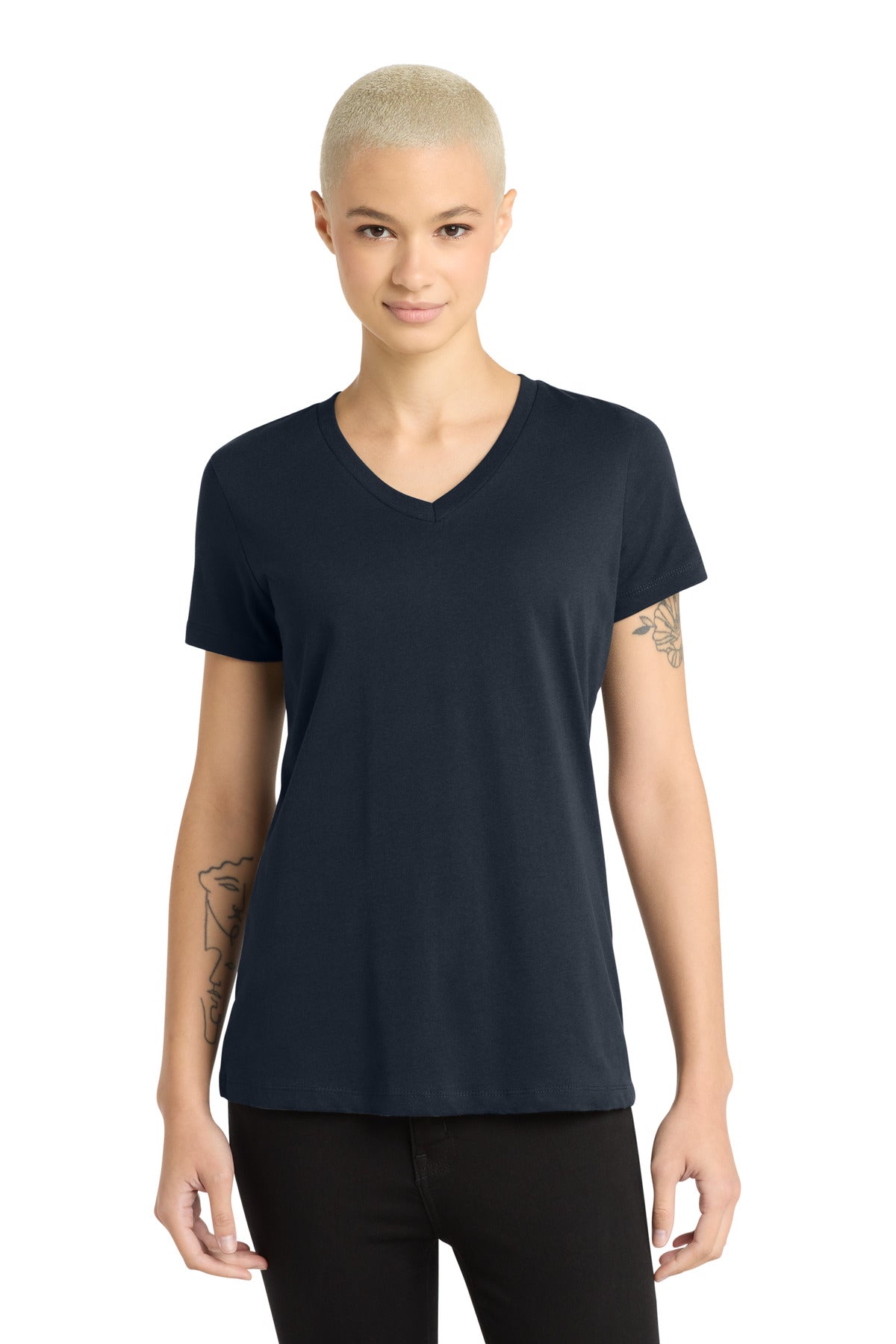District ®  - Women's Perfect Weight ®  V-Neck Tee. DM1170L