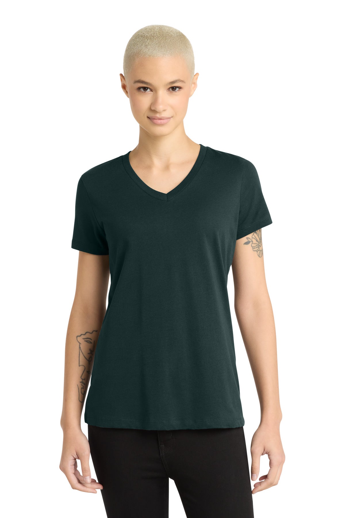 District ®  - Women's Perfect Weight ®  V-Neck Tee. DM1170L