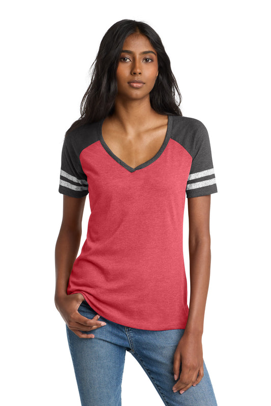 District  ®  Women's Game V-Neck Tee. DM476