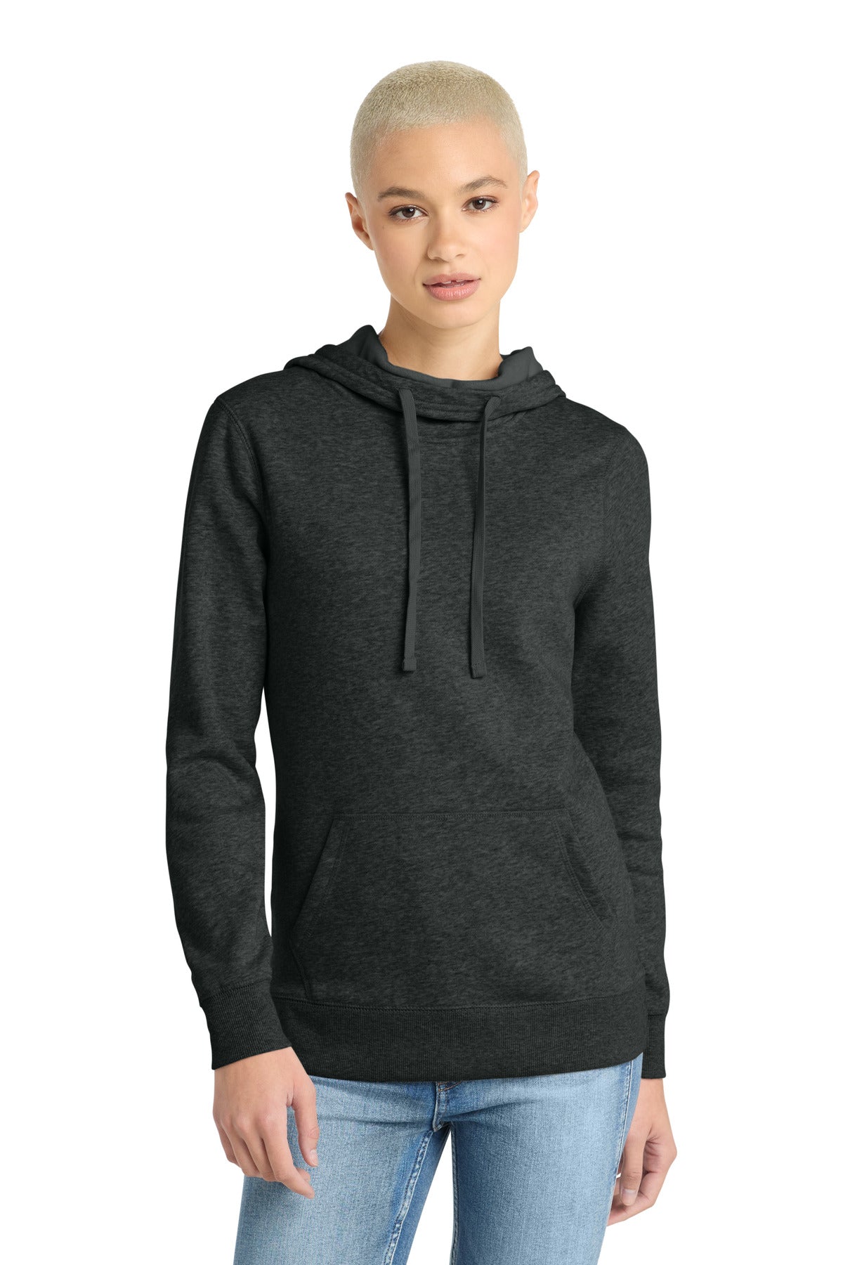 District  ®  Women's Lightweight Fleece Hoodie. DM493