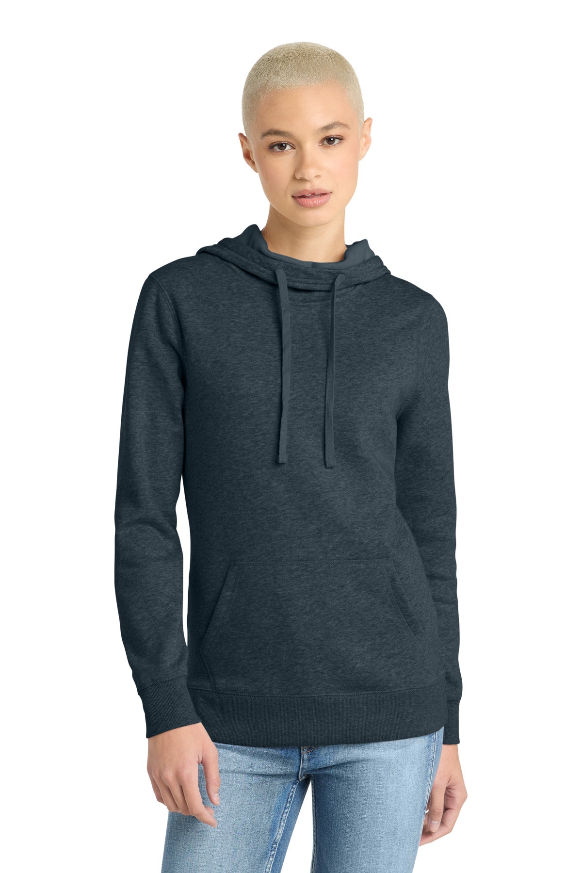 District  ®  Women's Lightweight Fleece Hoodie. DM493