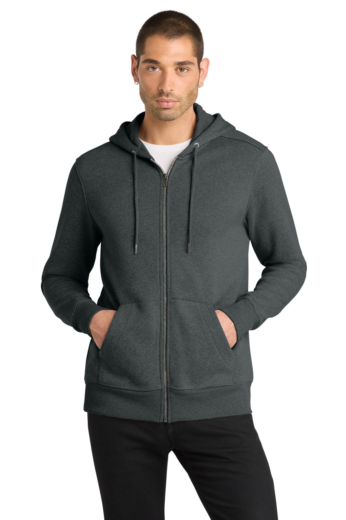 District  ®  Perfect Weight  ®  Fleece Full-Zip Hoodie DT1103