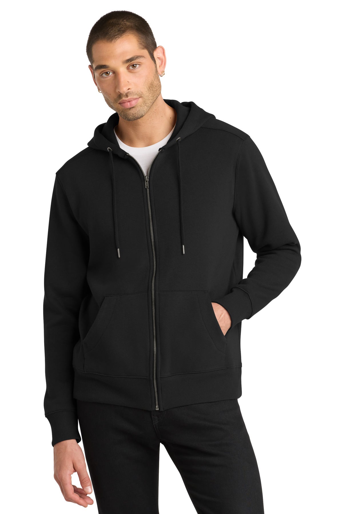 District  ®  Perfect Weight  ®  Fleece Full-Zip Hoodie DT1103