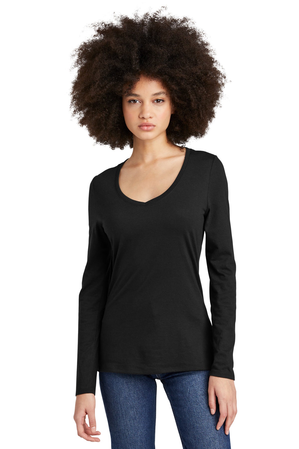 District ®  Women's Perfect Tri ®  Long Sleeve V-Neck Tee DT135