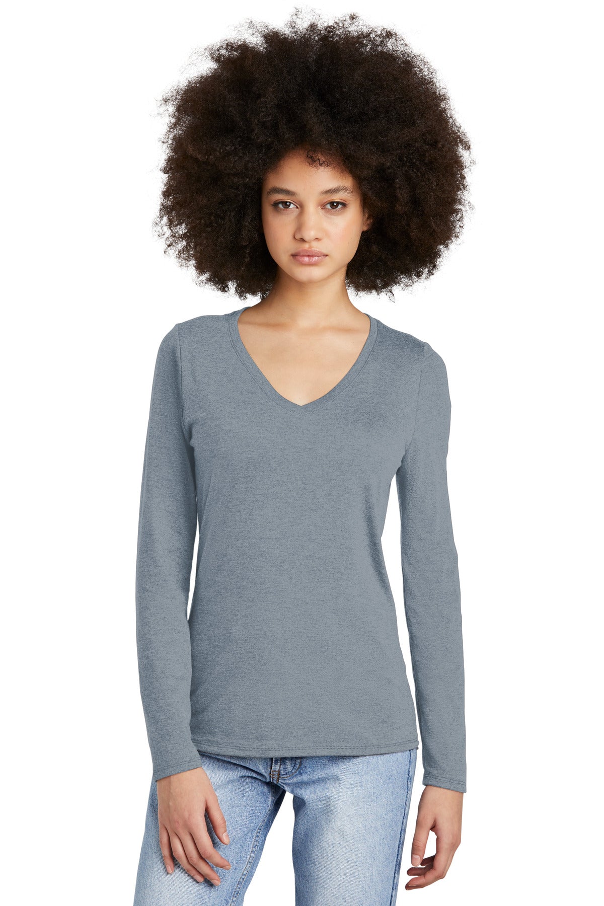District ®  Women's Perfect Tri ®  Long Sleeve V-Neck Tee DT135