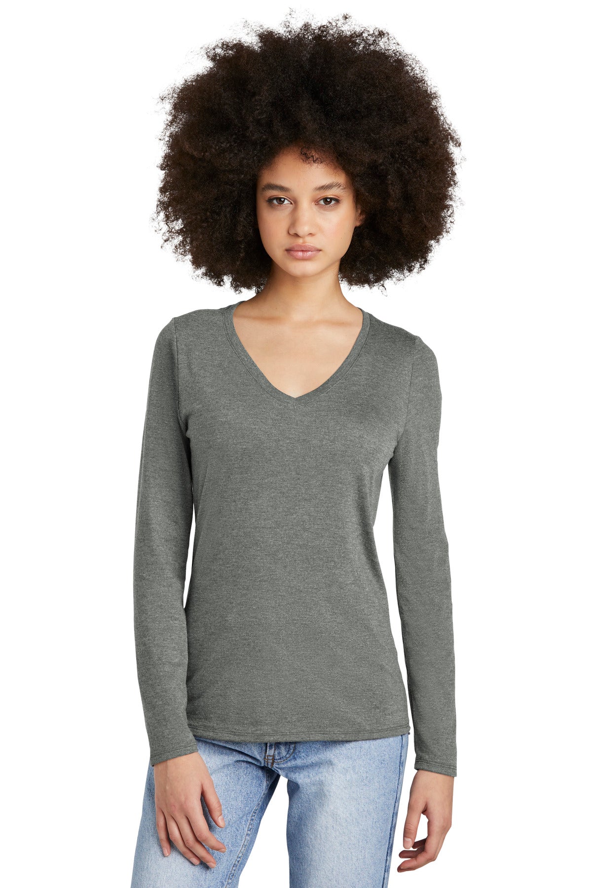 District ®  Women's Perfect Tri ®  Long Sleeve V-Neck Tee DT135