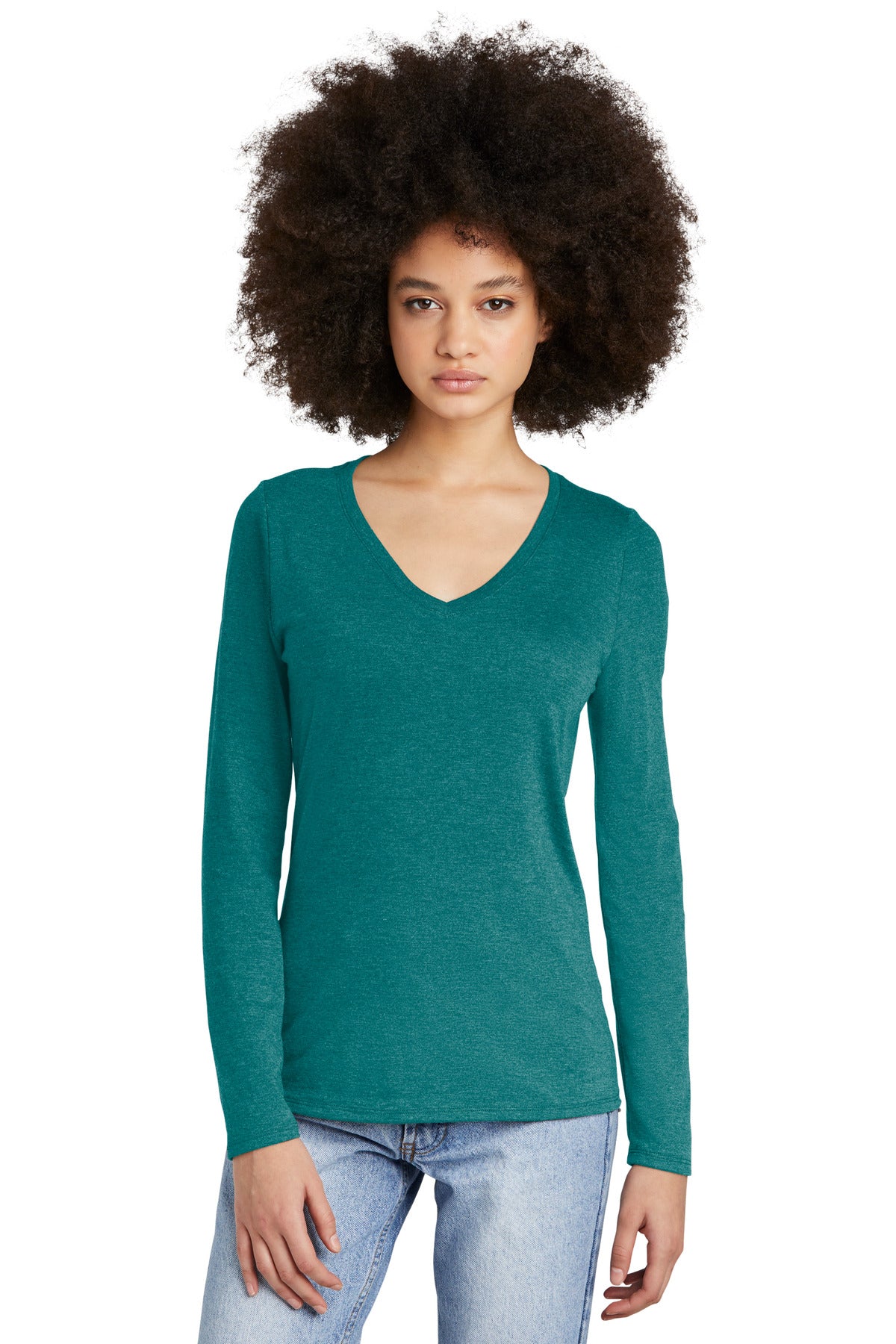 District ®  Women's Perfect Tri ®  Long Sleeve V-Neck Tee DT135