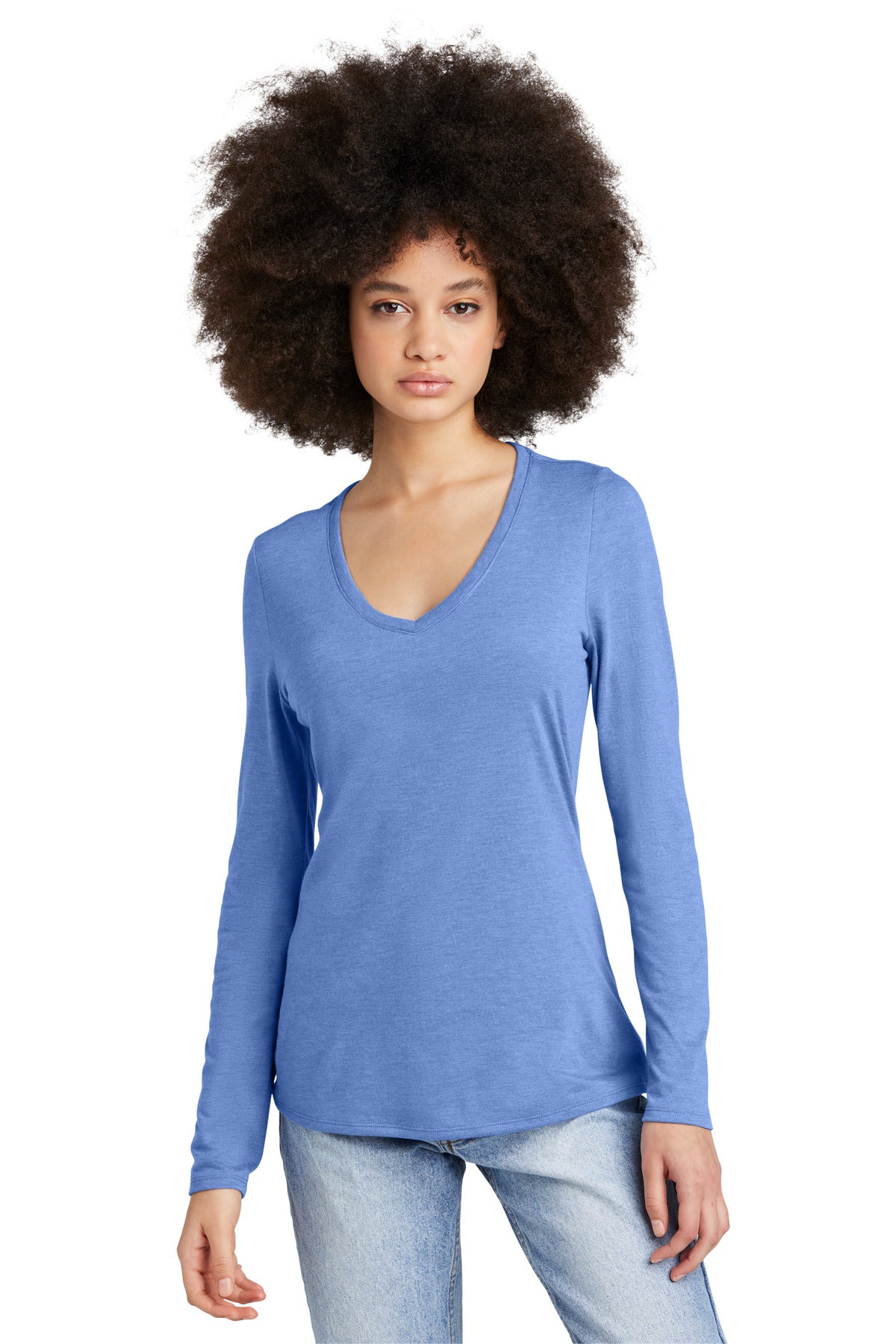 District ®  Women's Perfect Tri ®  Long Sleeve V-Neck Tee DT135