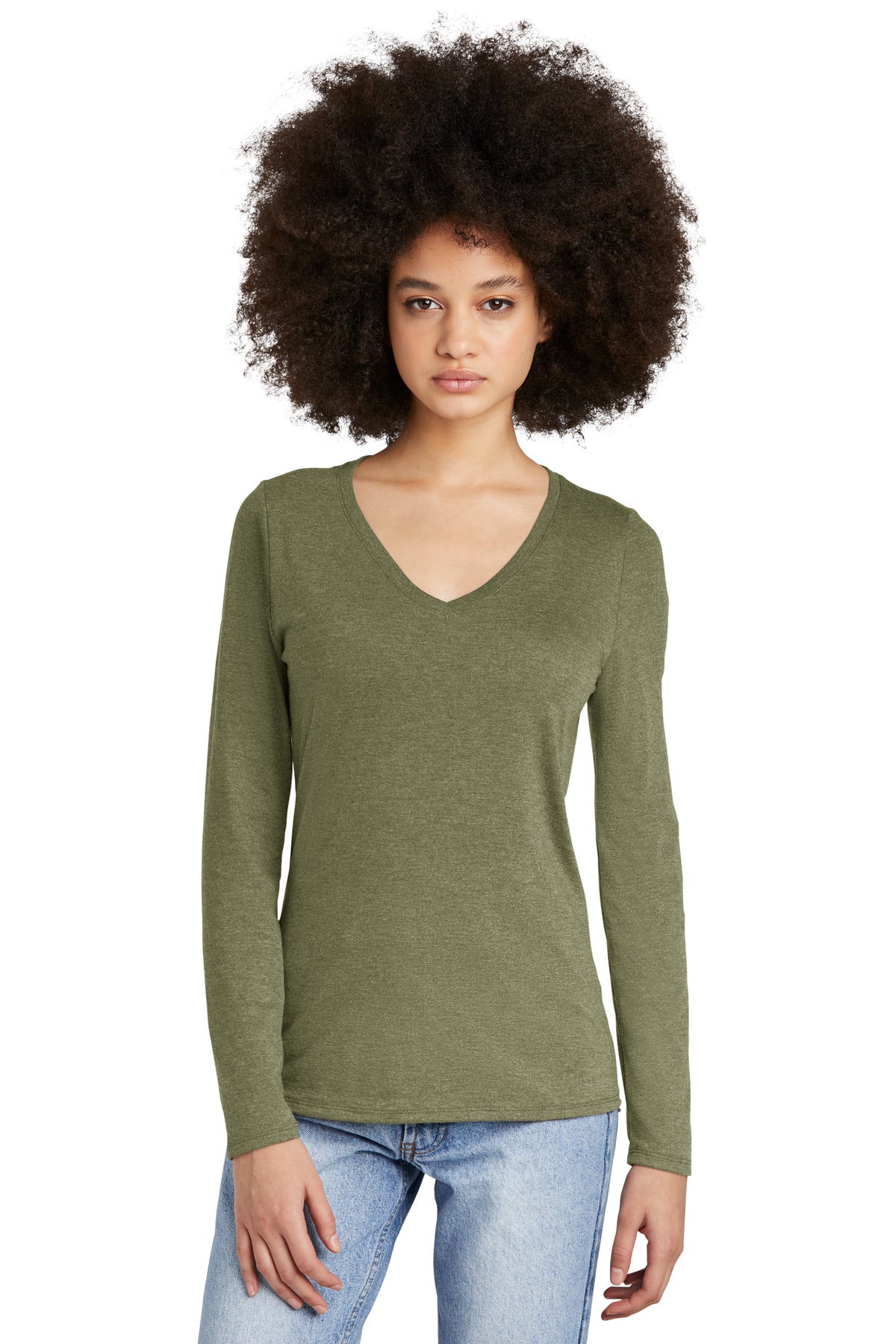 District ®  Women's Perfect Tri ®  Long Sleeve V-Neck Tee DT135