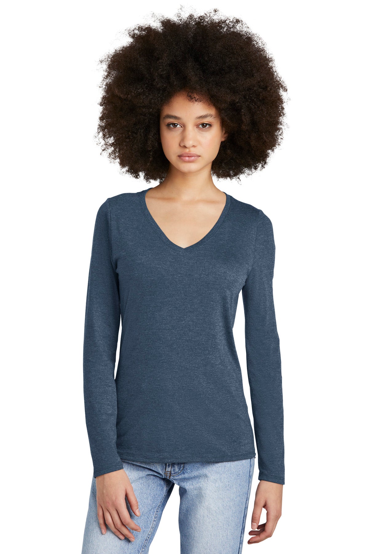 District ®  Women's Perfect Tri ®  Long Sleeve V-Neck Tee DT135