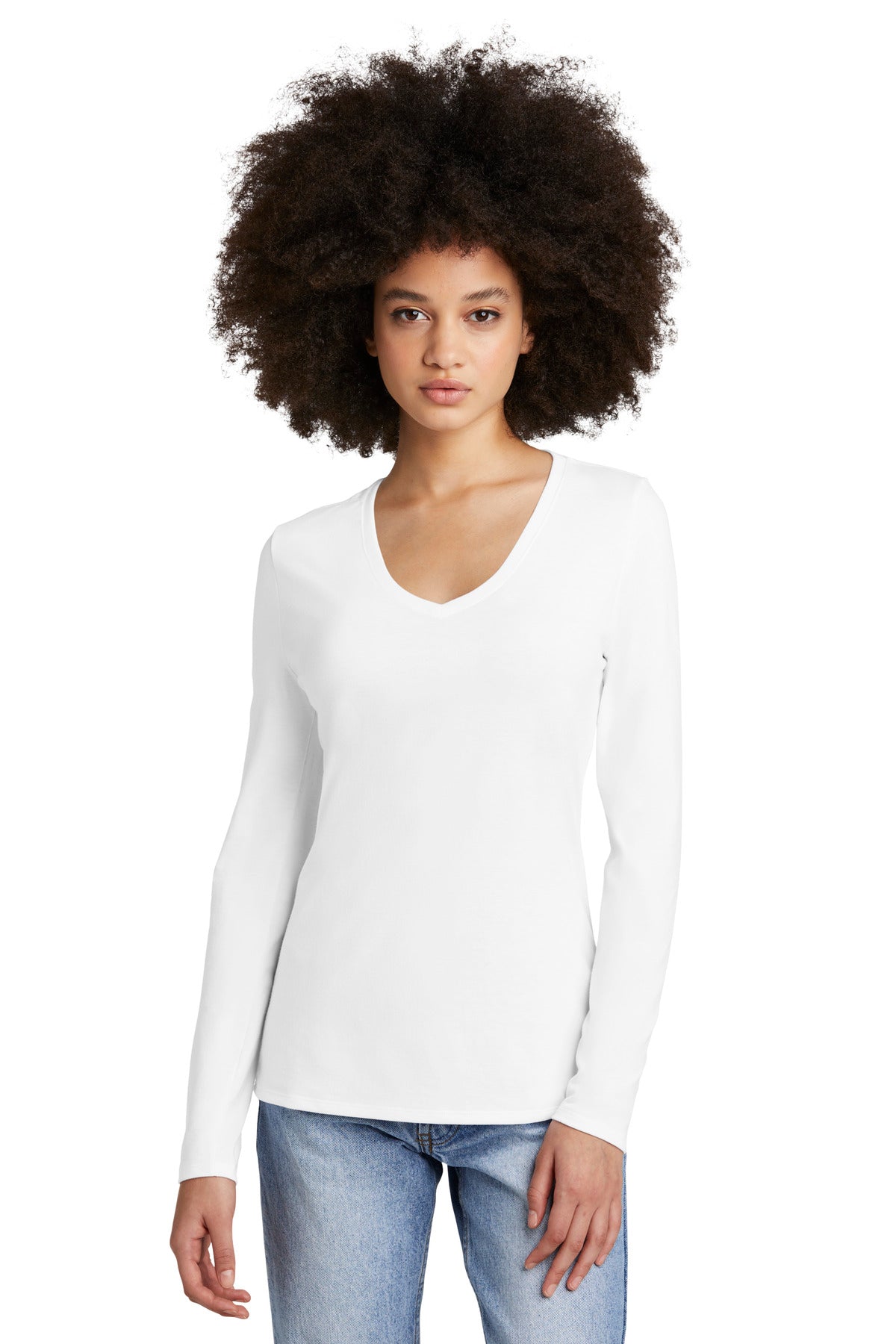 District ®  Women's Perfect Tri ®  Long Sleeve V-Neck Tee DT135