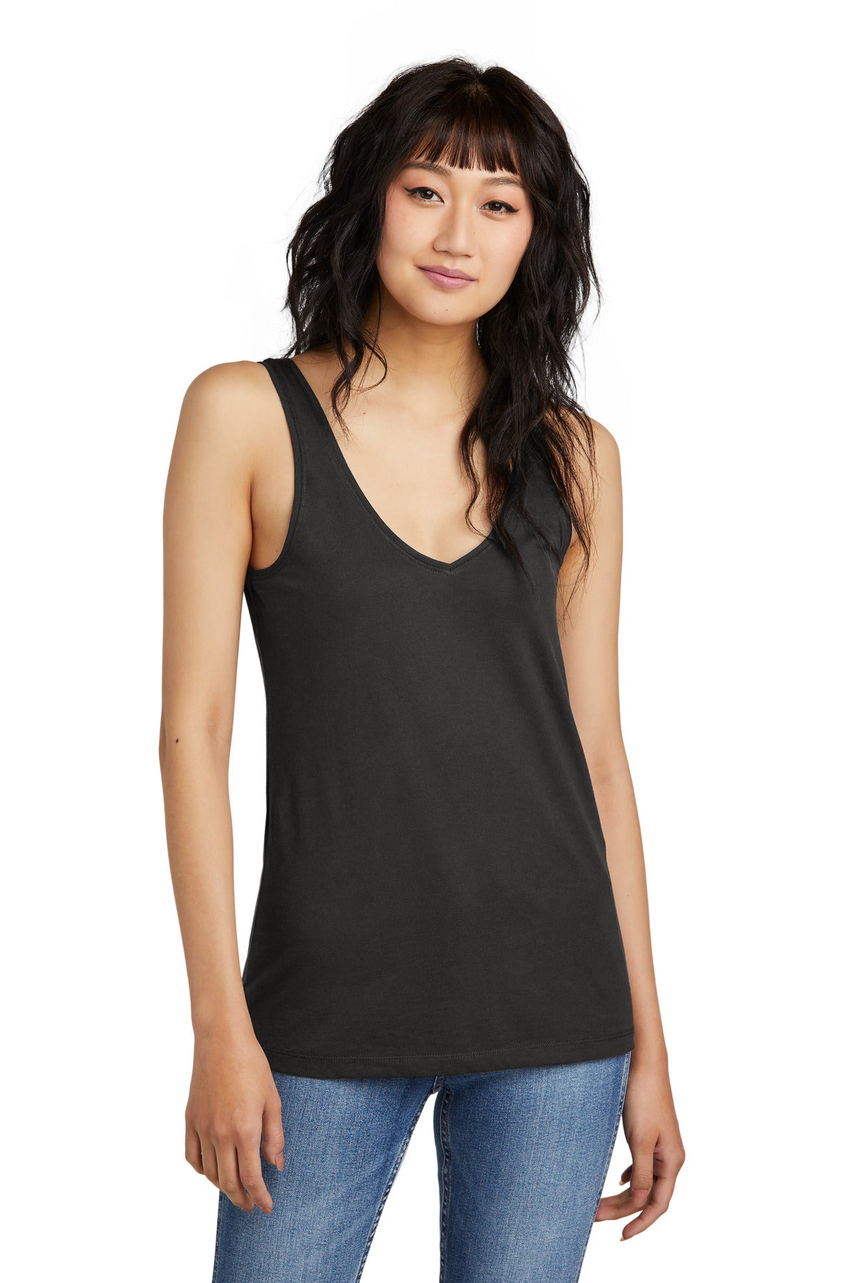 District ®  Women's Perfect Blend ®  CVC V-Neck Tank DT154