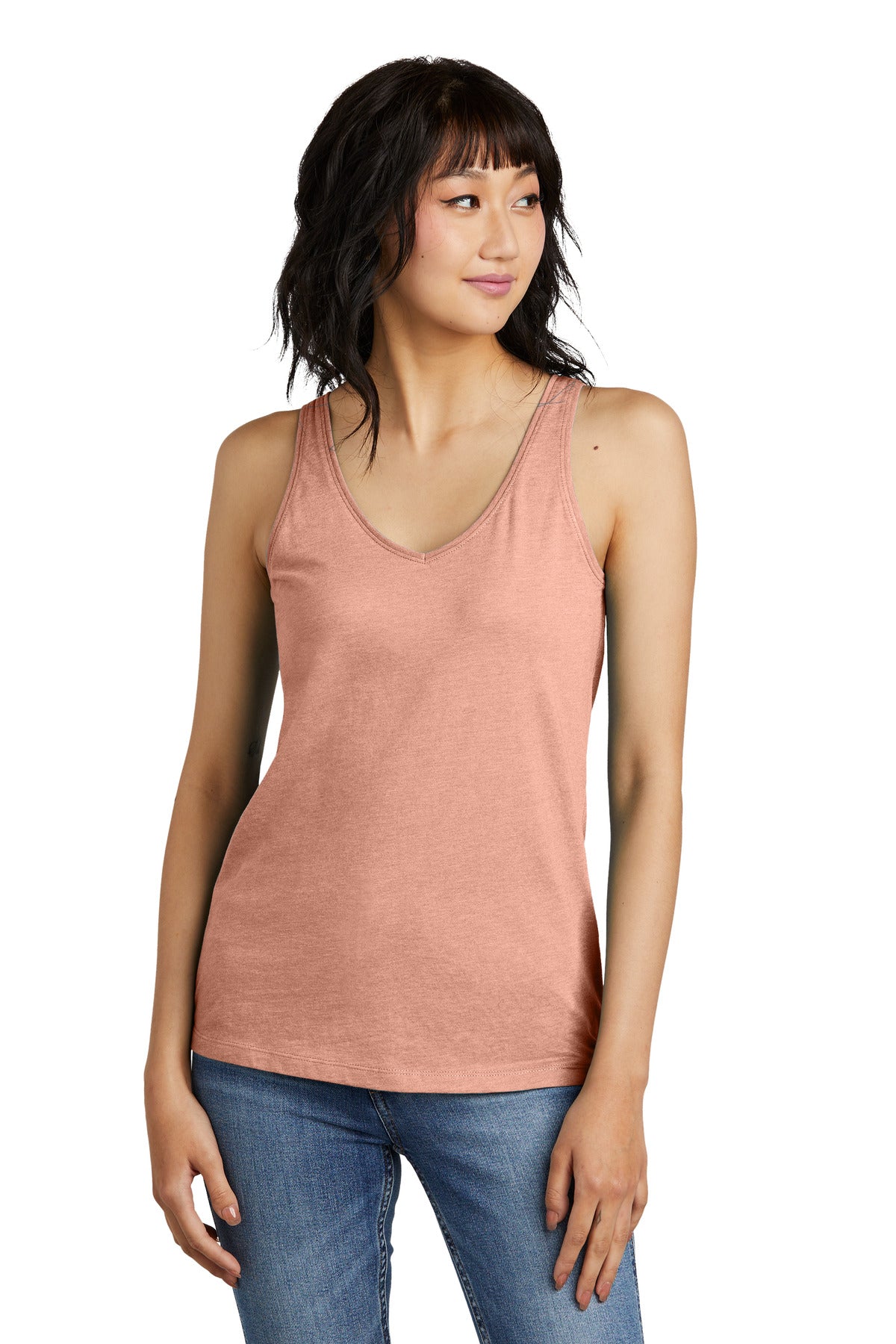 District ®  Women's Perfect Blend ®  CVC V-Neck Tank DT154