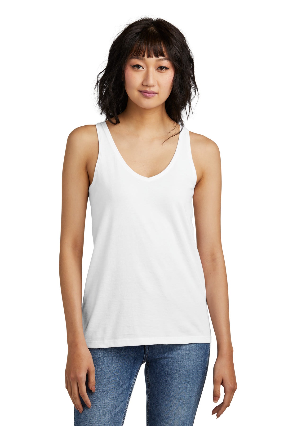 District ®  Women's Perfect Blend ®  CVC V-Neck Tank DT154