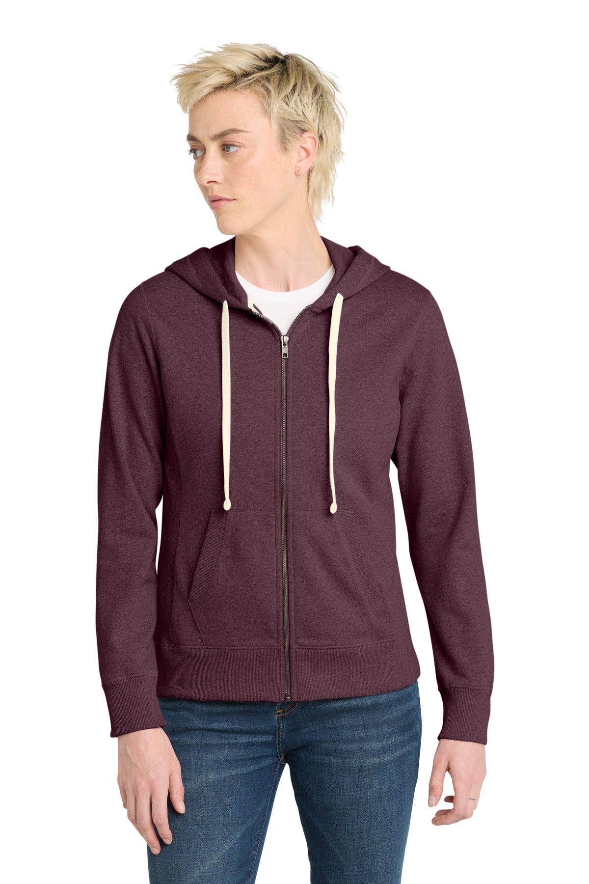 District ®  Women's Re-Fleece ™ Full-Zip Hoodie DT8103