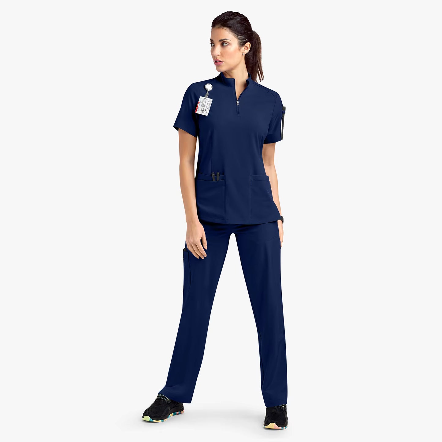 Törst - Unisex Stand Collar Zipper Scrubs Top & Pants Set