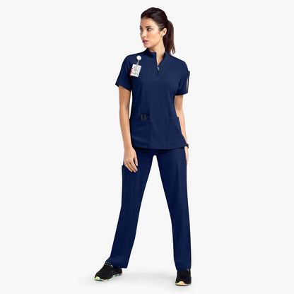 Törst - Unisex Stand Collar Zipper Scrubs Top & Pants Set