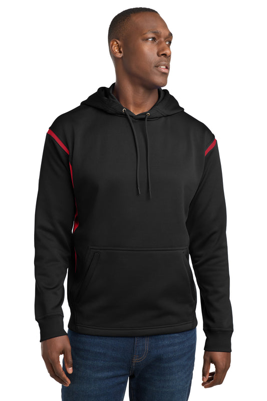 Sport-Tek ®  Tech Fleece Colorblock Hooded Sweatshirt. F246