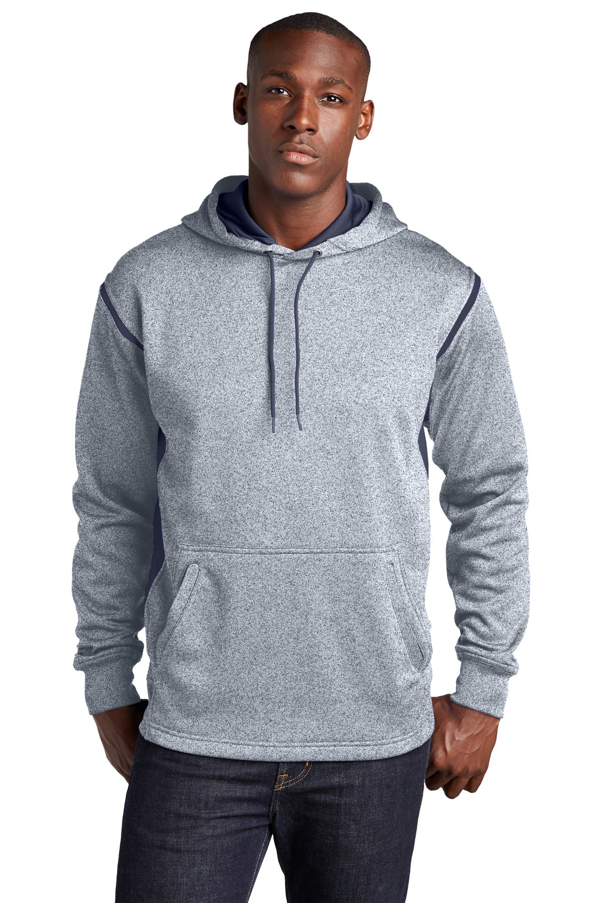 Sport-Tek ®  Tech Fleece Colorblock Hooded Sweatshirt. F246