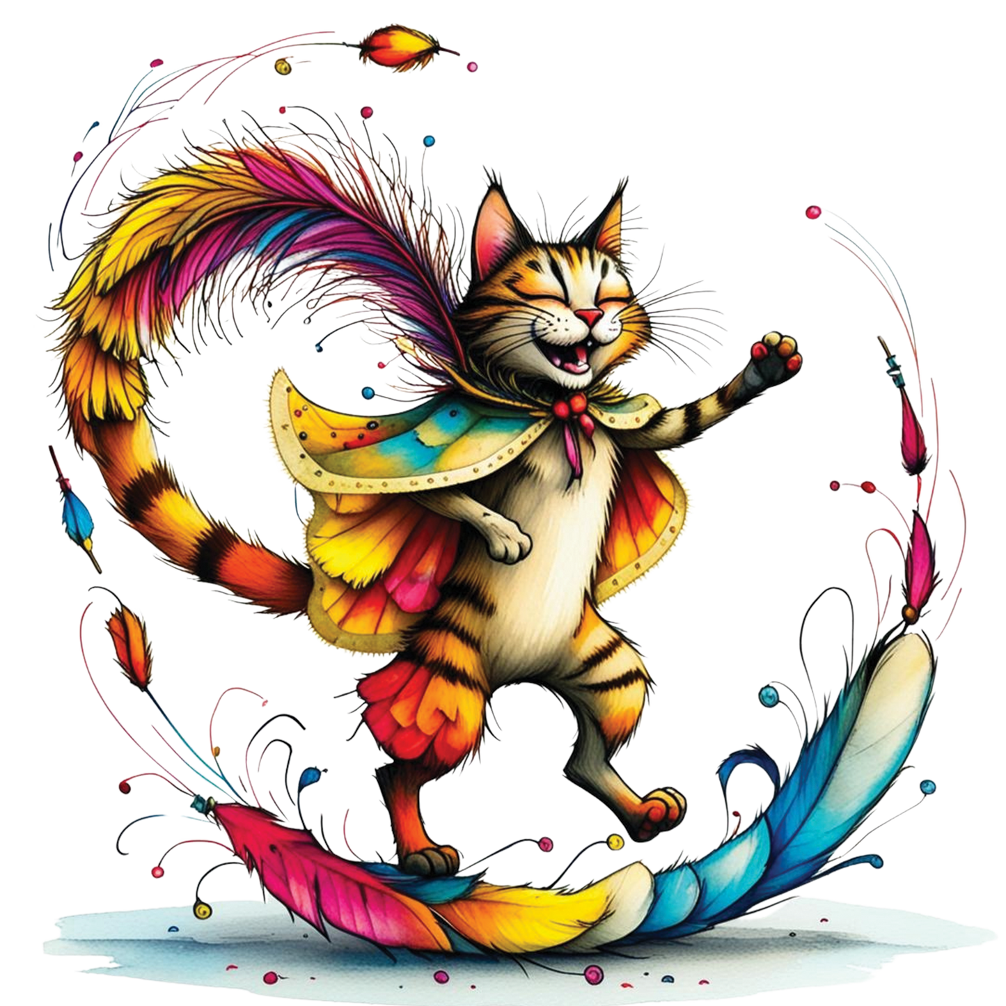 Funny Quirky Cat 09
