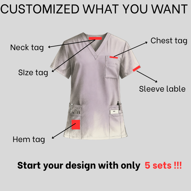 Törst - Unisex Stand Collar Zipper Scrubs Top & Pants Set