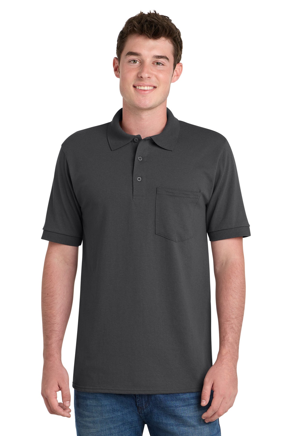 Port & Co ™  Core Blend Jersey Knit Pocket Polo. KP55P