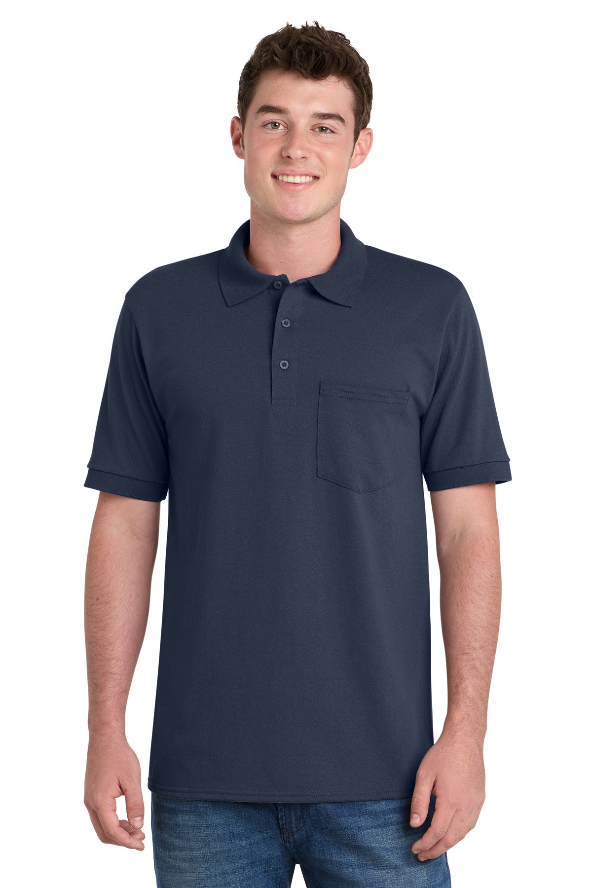 Port & Co ™  Core Blend Jersey Knit Pocket Polo. KP55P