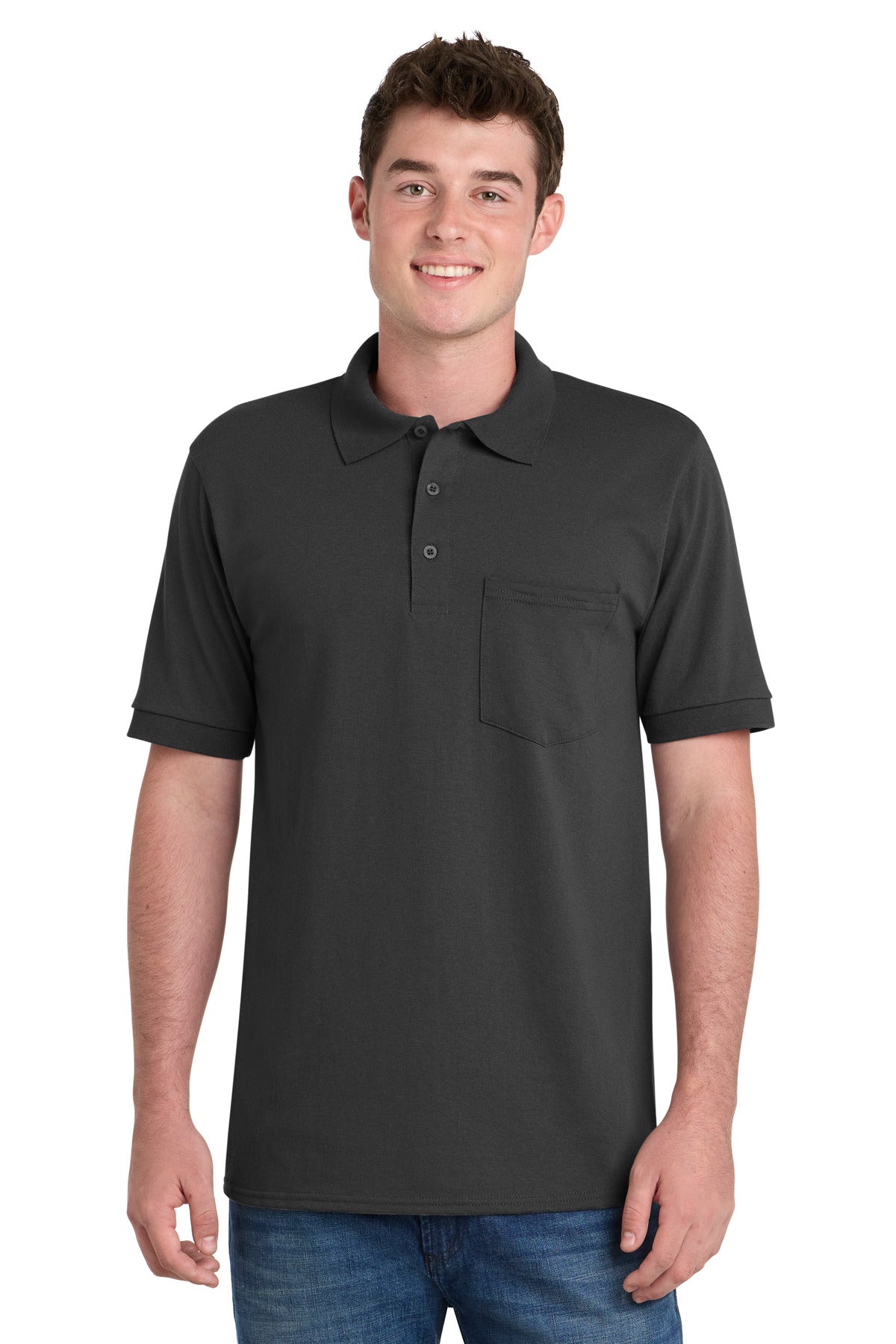 Port & Co ™  Core Blend Jersey Knit Pocket Polo. KP55P