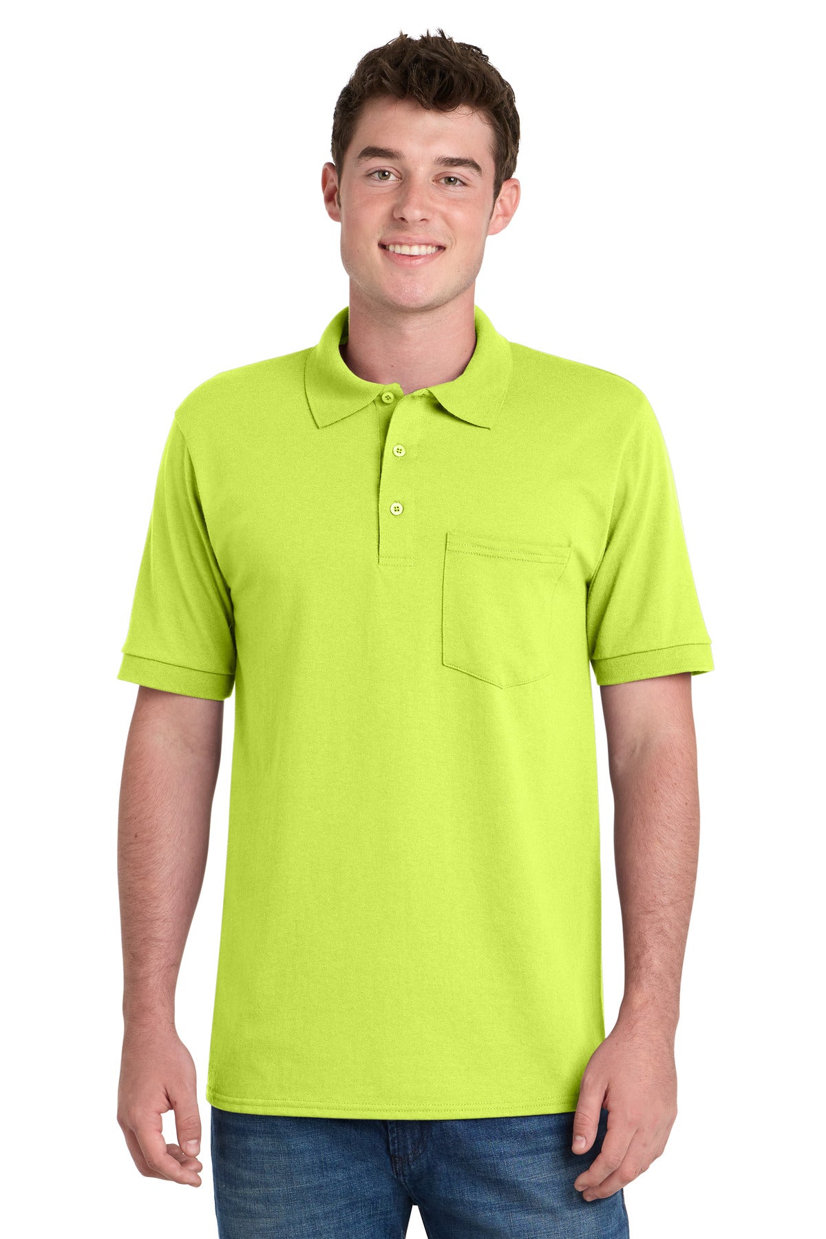 Port & Co ™  Core Blend Jersey Knit Pocket Polo. KP55P