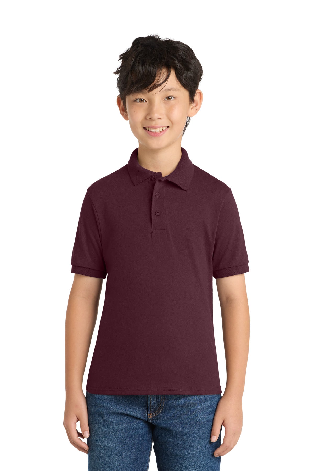 Port & Co ™  Youth Core Blend Jersey Knit Polo. KP55Y
