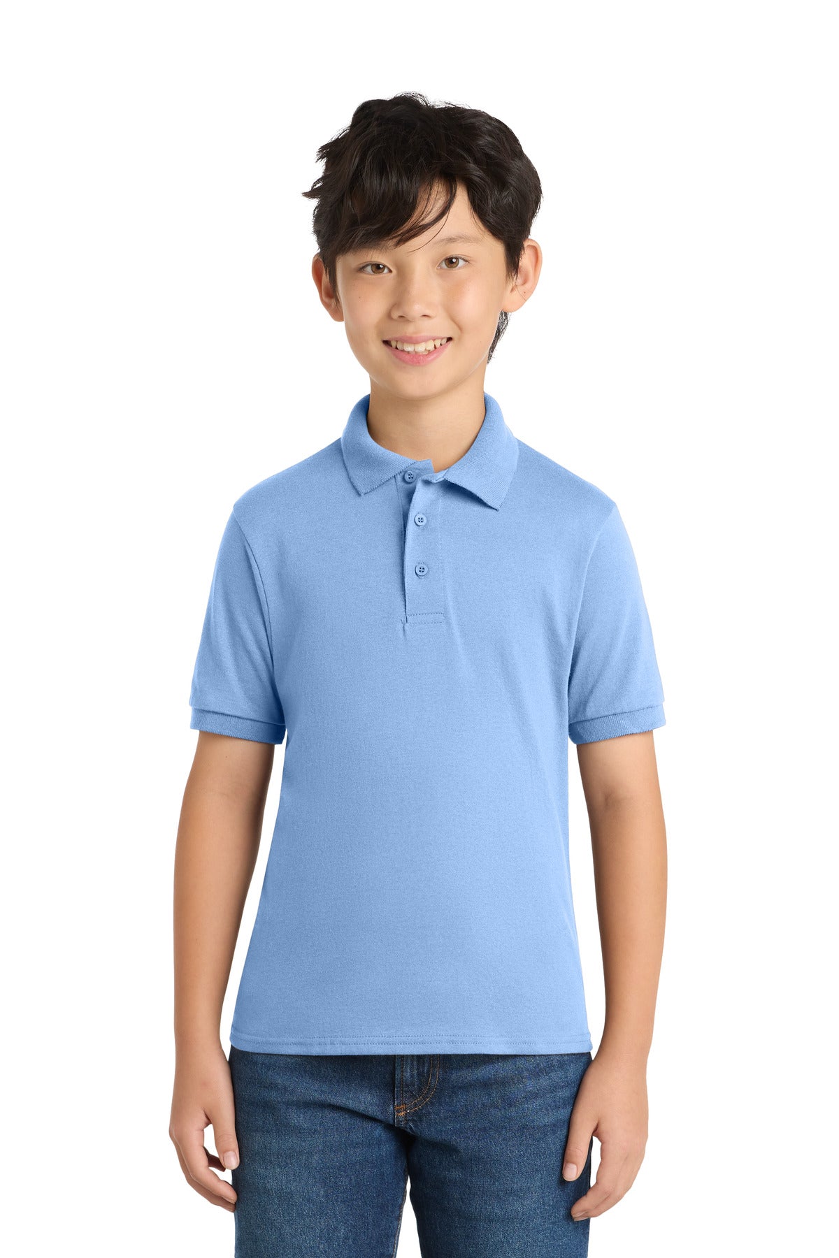 Port & Co ™  Youth Core Blend Jersey Knit Polo. KP55Y