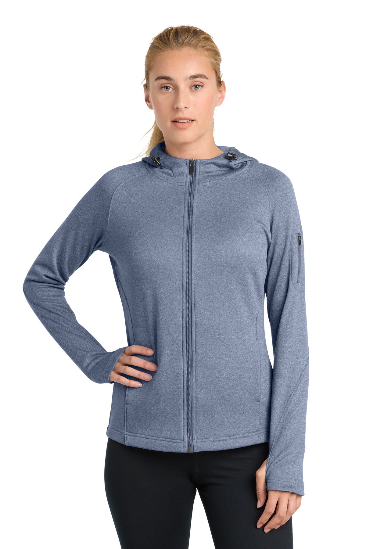 Sport-Tek ®  Women's Tech Fleece Full-Zip Hooded Jacket. L248