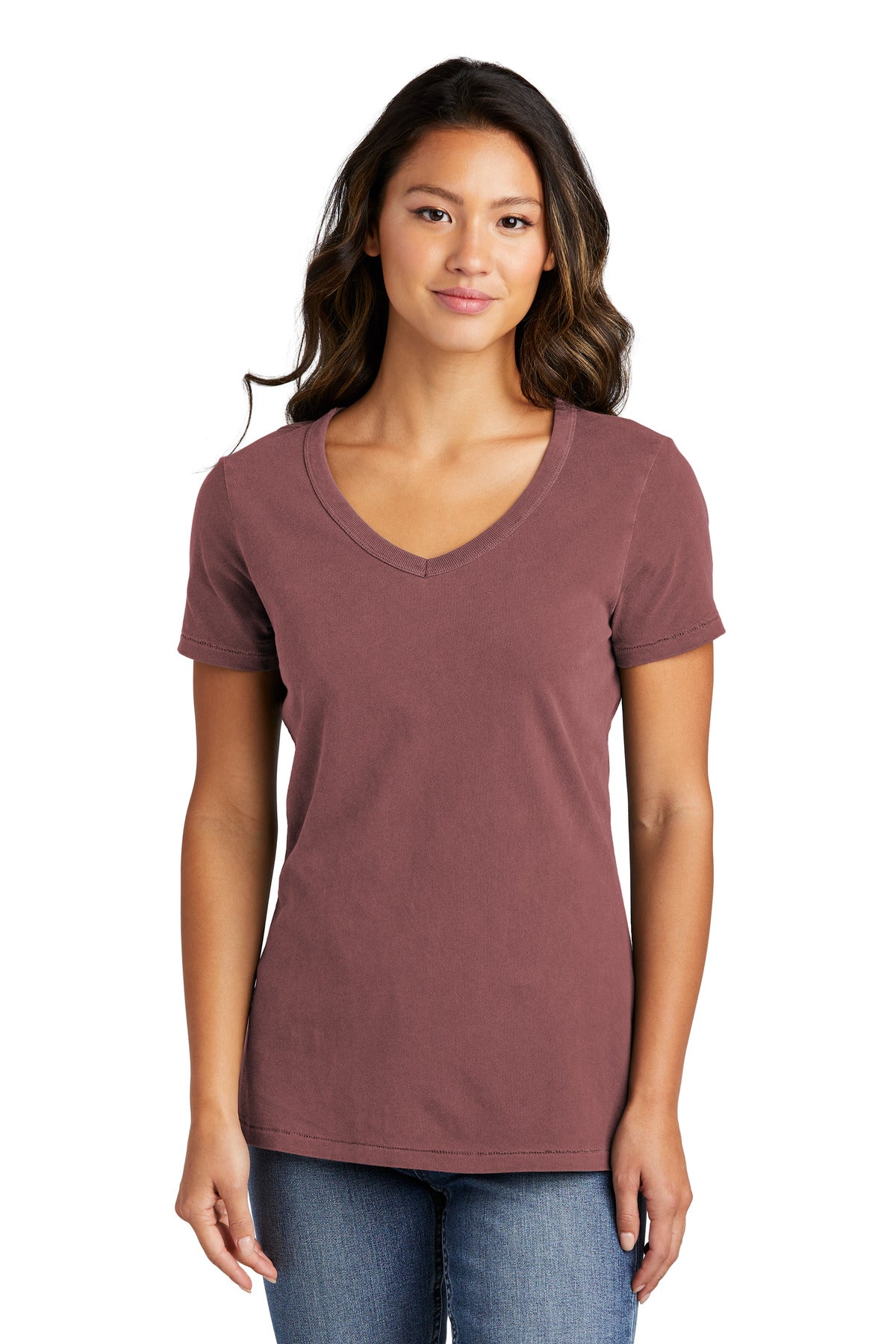 Port & Co ™  Women's Beach Wash ®  Garment-Dyed V-Neck Tee LPC099V