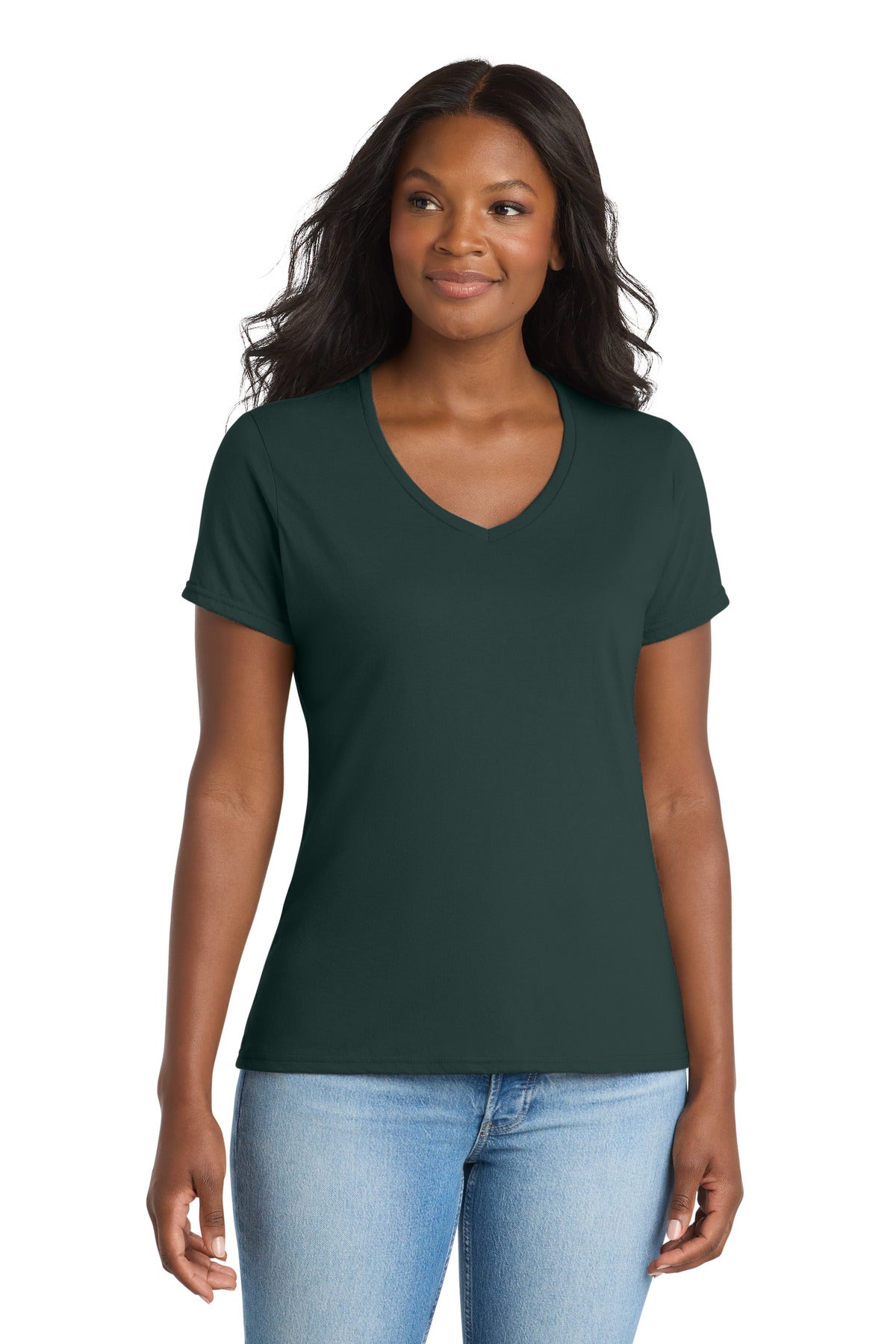 Port & Co ™  Women's Performance Blend V-Neck Tee. LPC381V