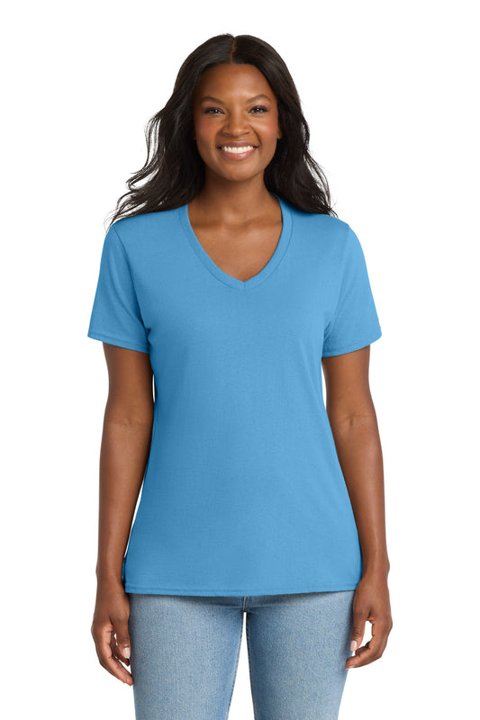 Port & Co ™  Women's Core Cotton V-Neck Tee. LPC54V