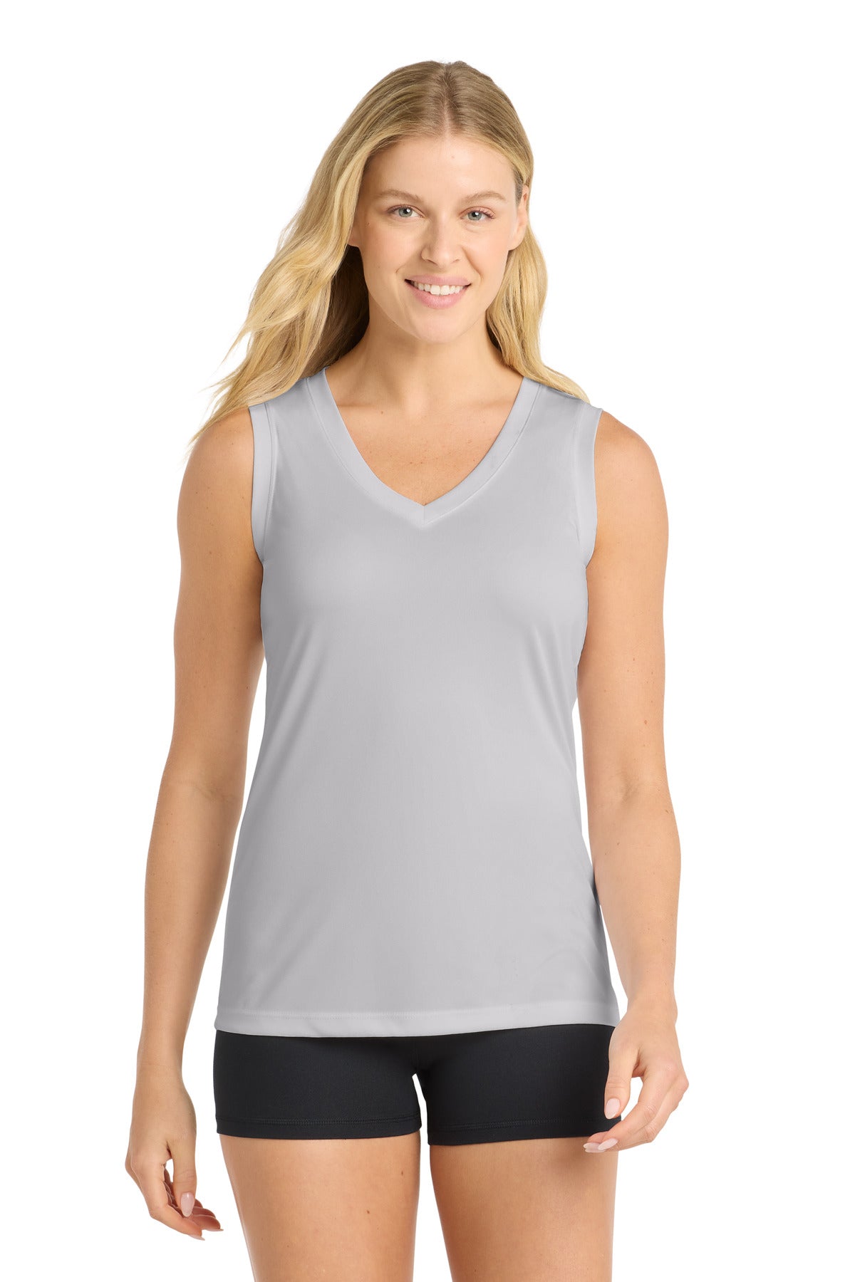 Sport-Tek ®  Women's Sleeveless PosiCharge ®  Competitor™ V-Neck Tee. LST352