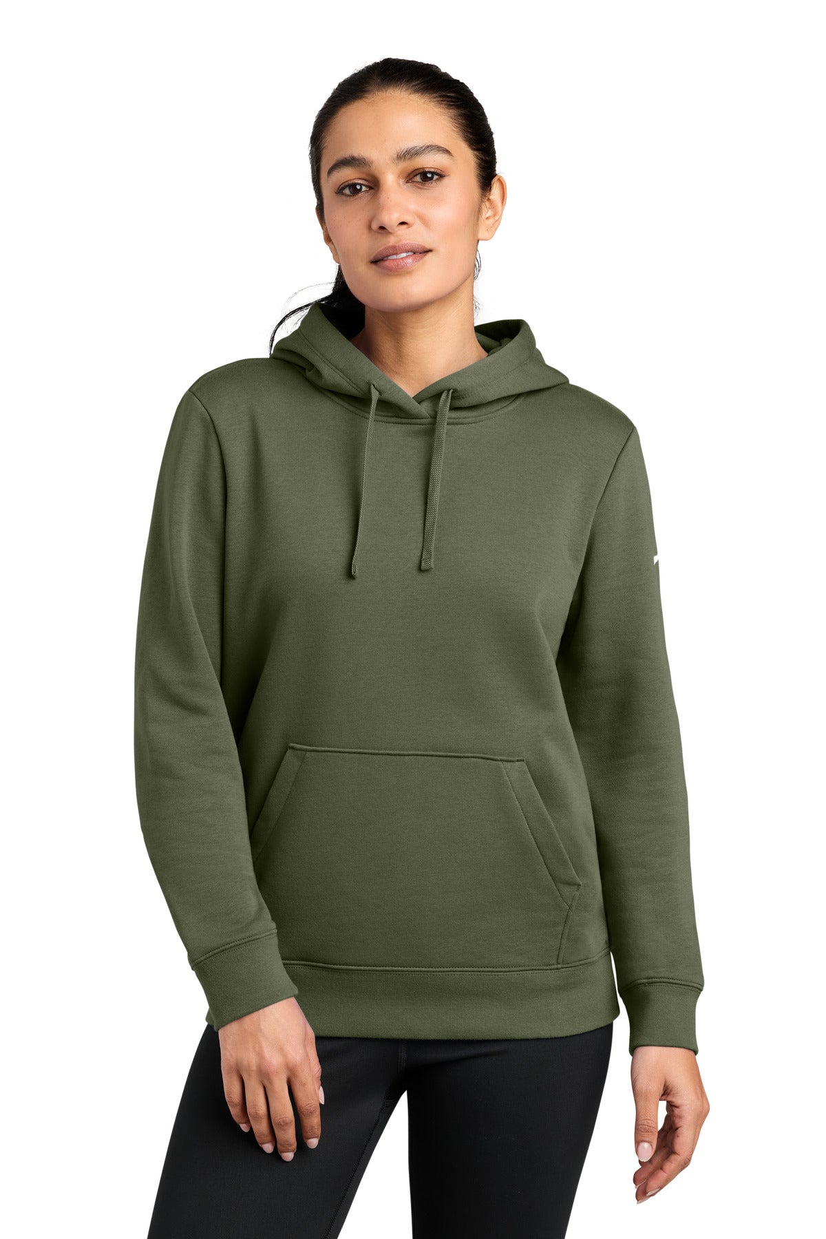 Nike Women's Club Fleece Sleeve Swoosh Pullover Hoodie NKFD9889
