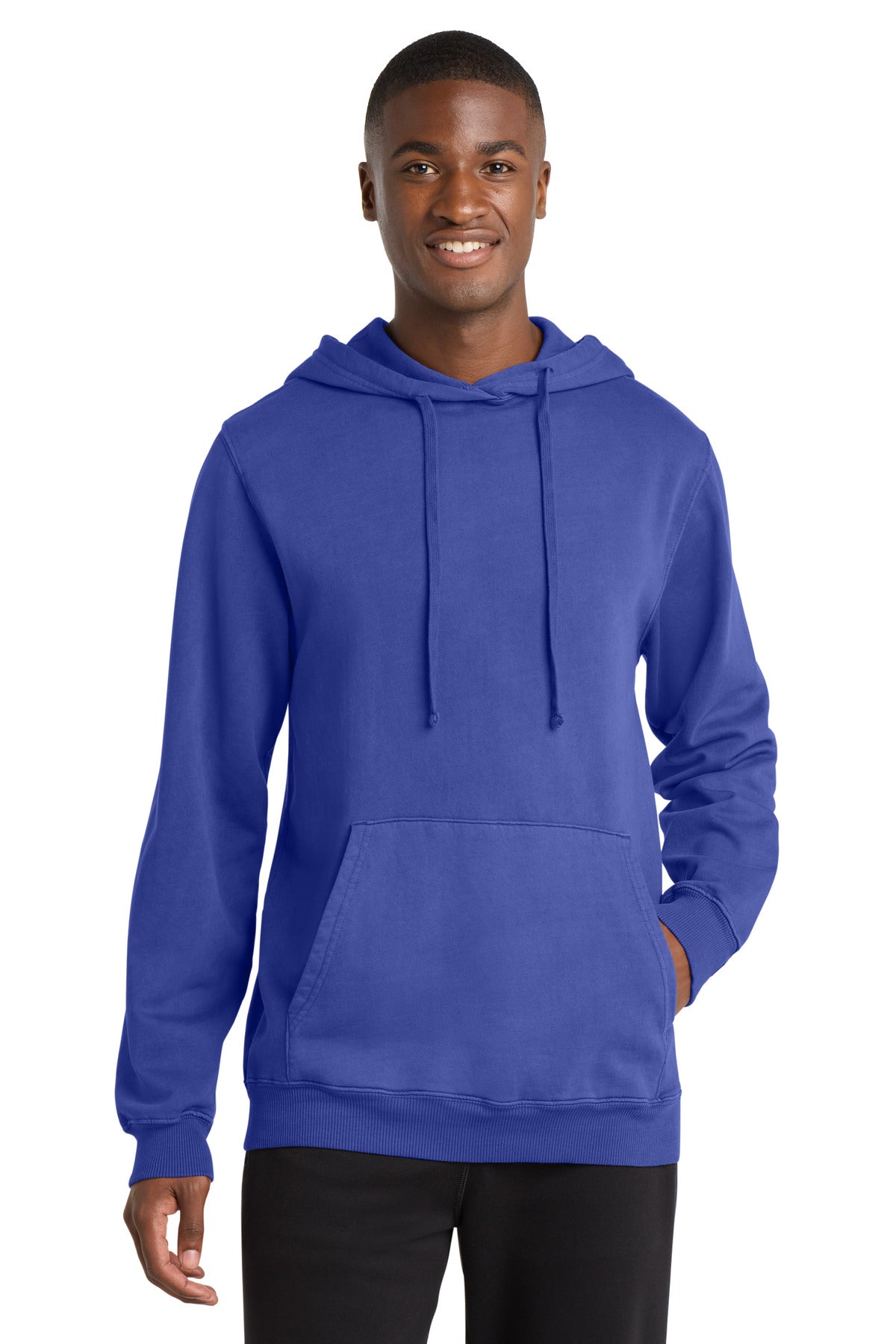 Port & Co ™  Beach Wash ®  Garment-Dyed Pullover Hooded Sweatshirt. PC098H