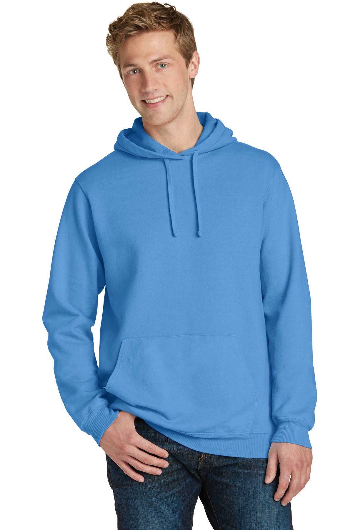 Port & Co ™  Beach Wash ®  Garment-Dyed Pullover Hooded Sweatshirt. PC098H