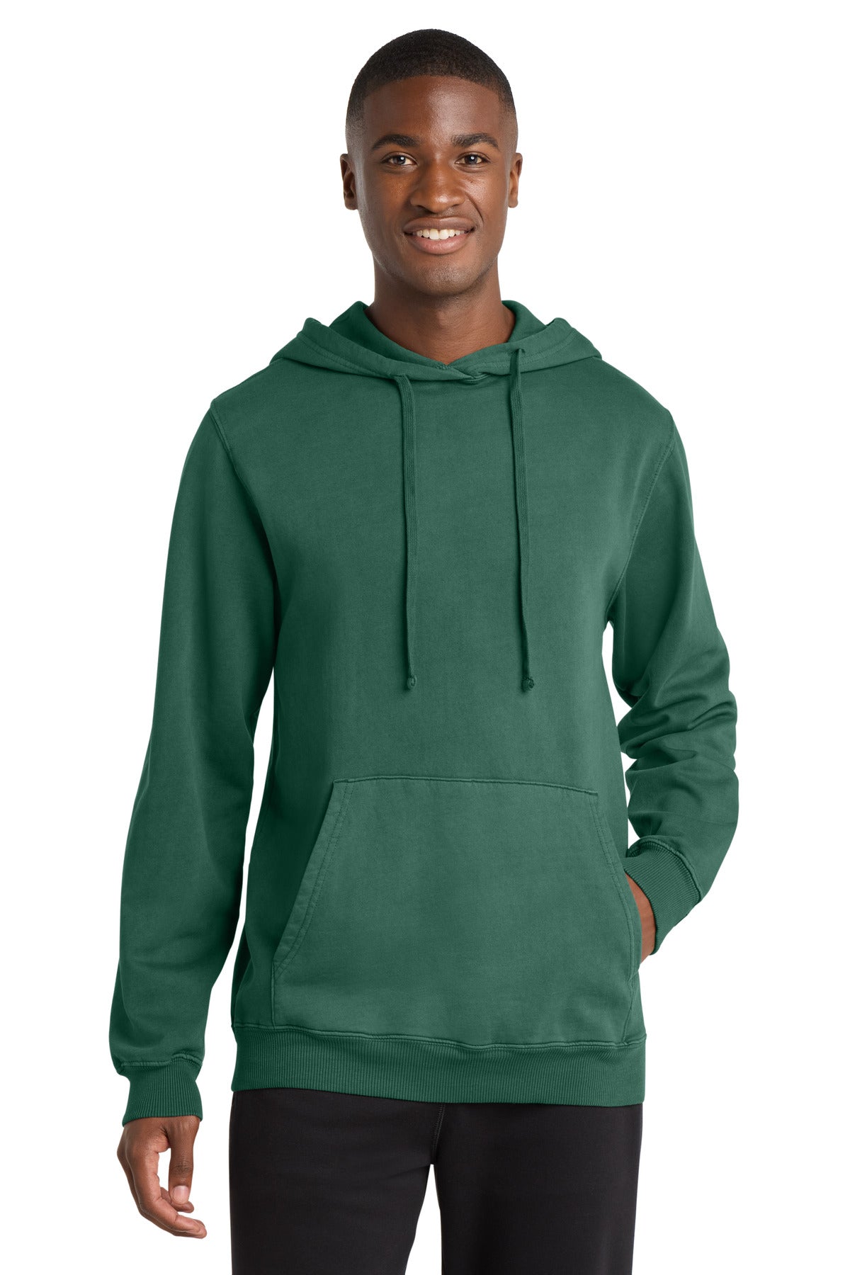 Port & Co ™  Beach Wash ®  Garment-Dyed Pullover Hooded Sweatshirt. PC098H