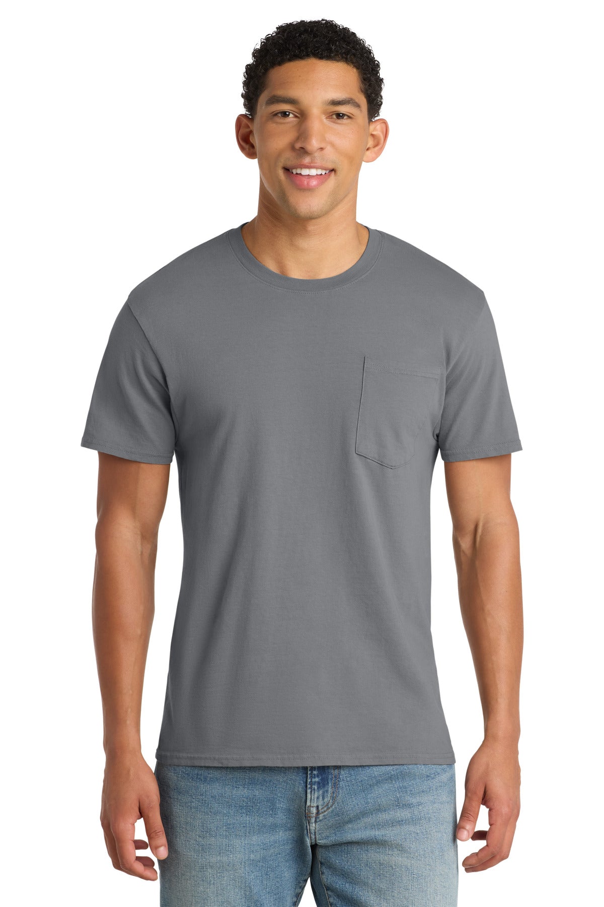 Port & Co ™  Beach Wash ®  Garment-Dyed Pocket Tee.  PC099P