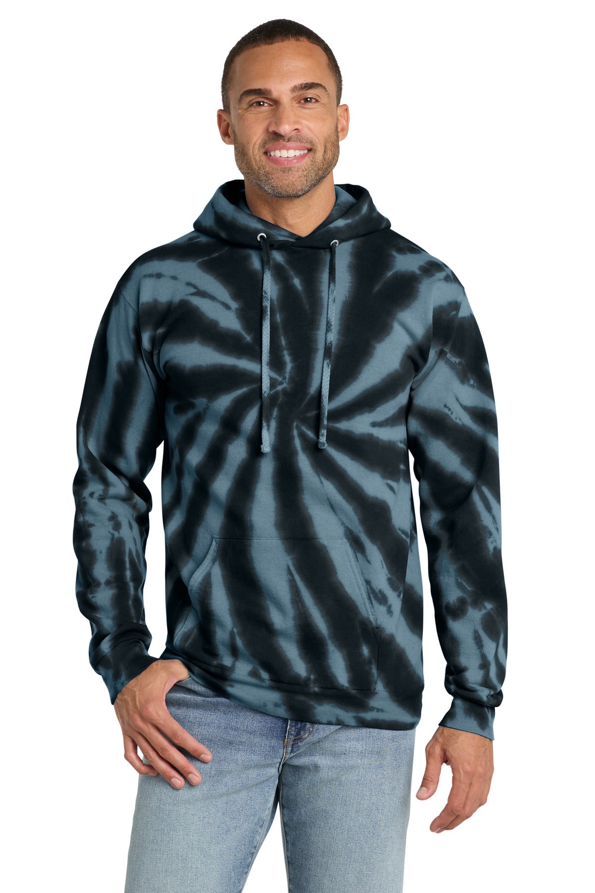 Port & Co ™  Tie-Dye Pullover Hooded Sweatshirt. PC146