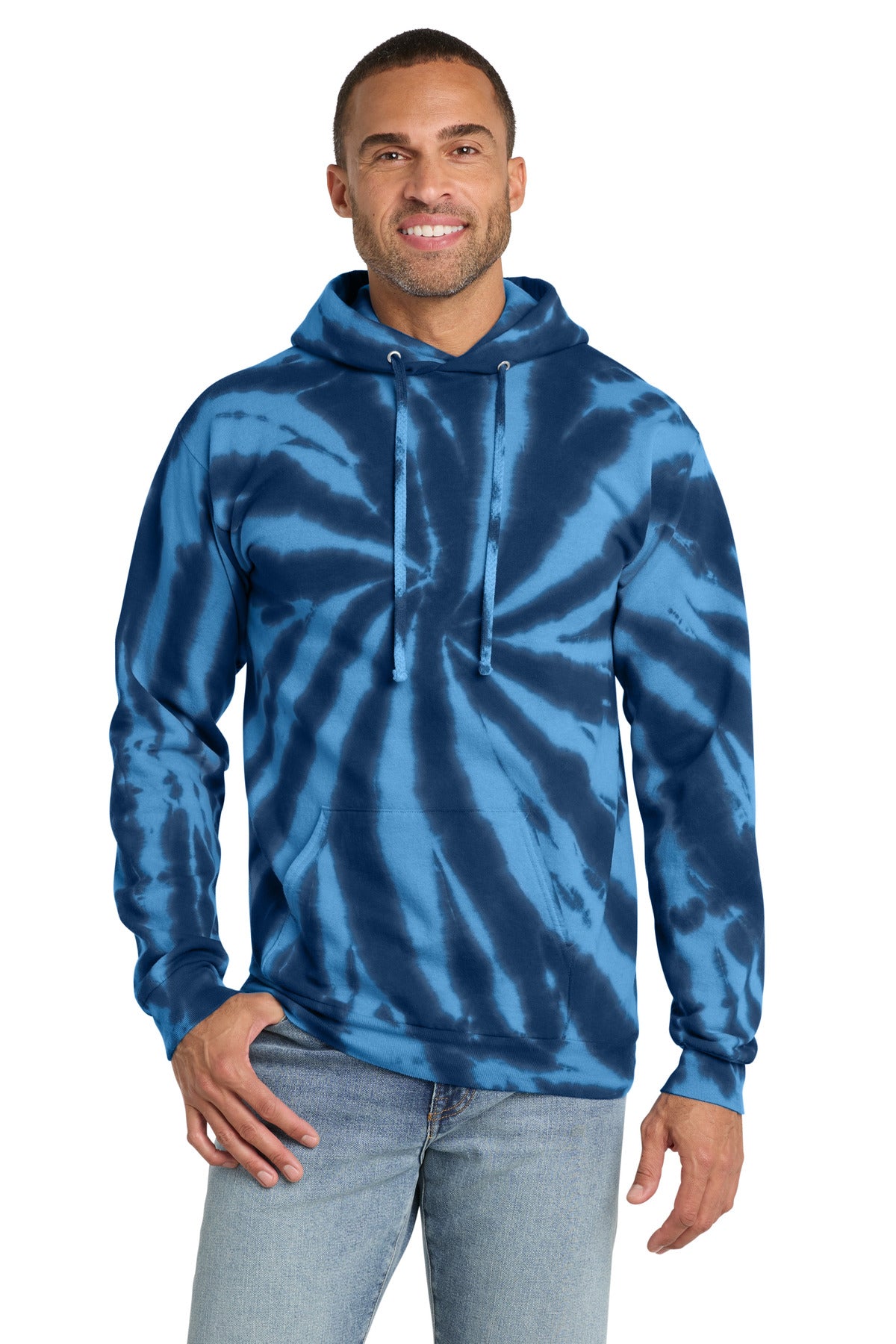 Port & Co ™  Tie-Dye Pullover Hooded Sweatshirt. PC146