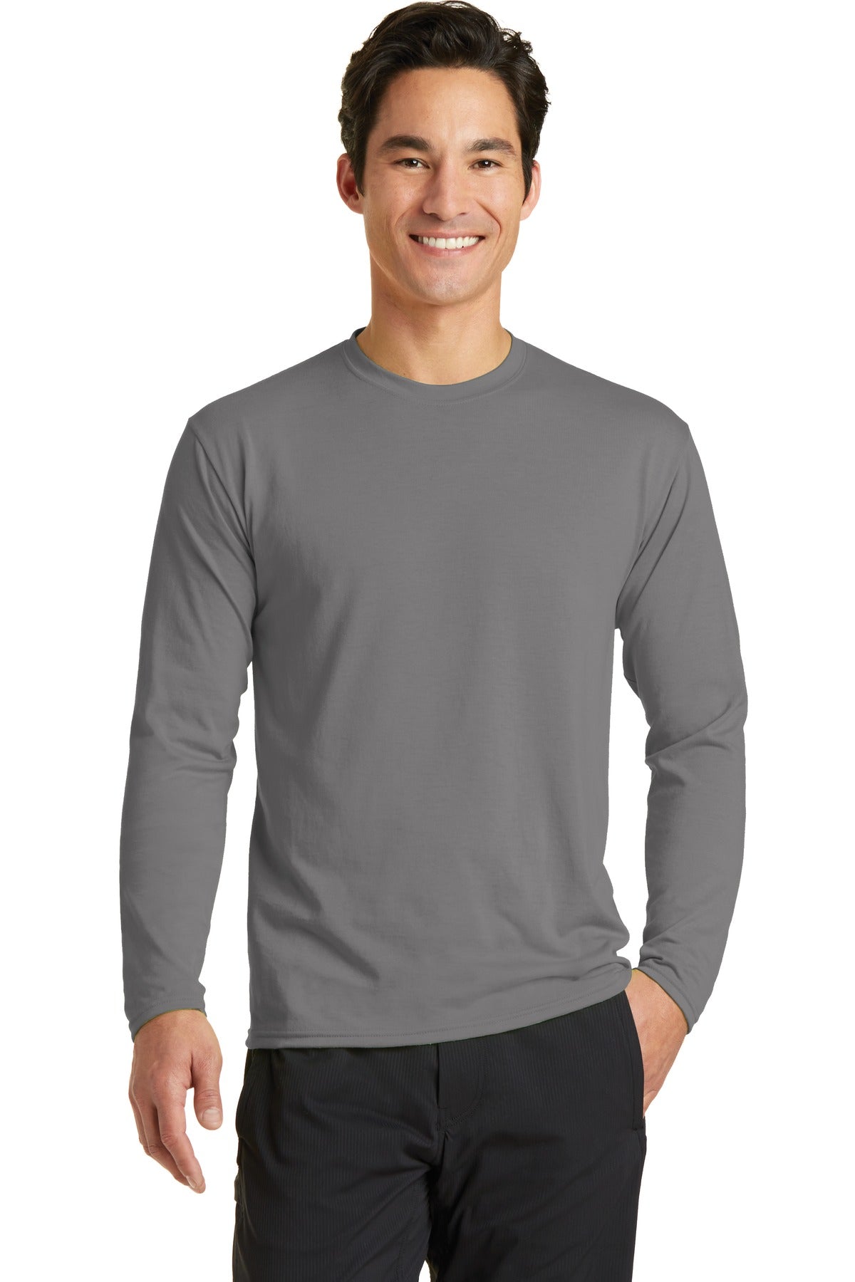 Port & Co ™  Long Sleeve Performance Blend Tee. PC381LS
