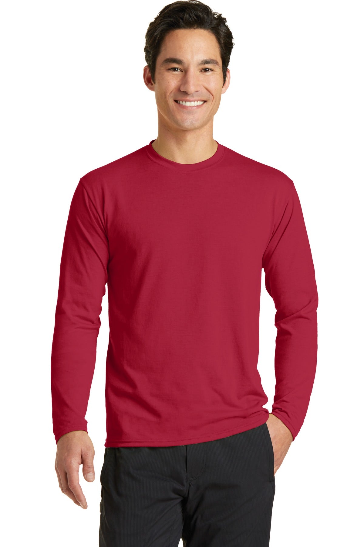 Port & Co ™  Long Sleeve Performance Blend Tee. PC381LS