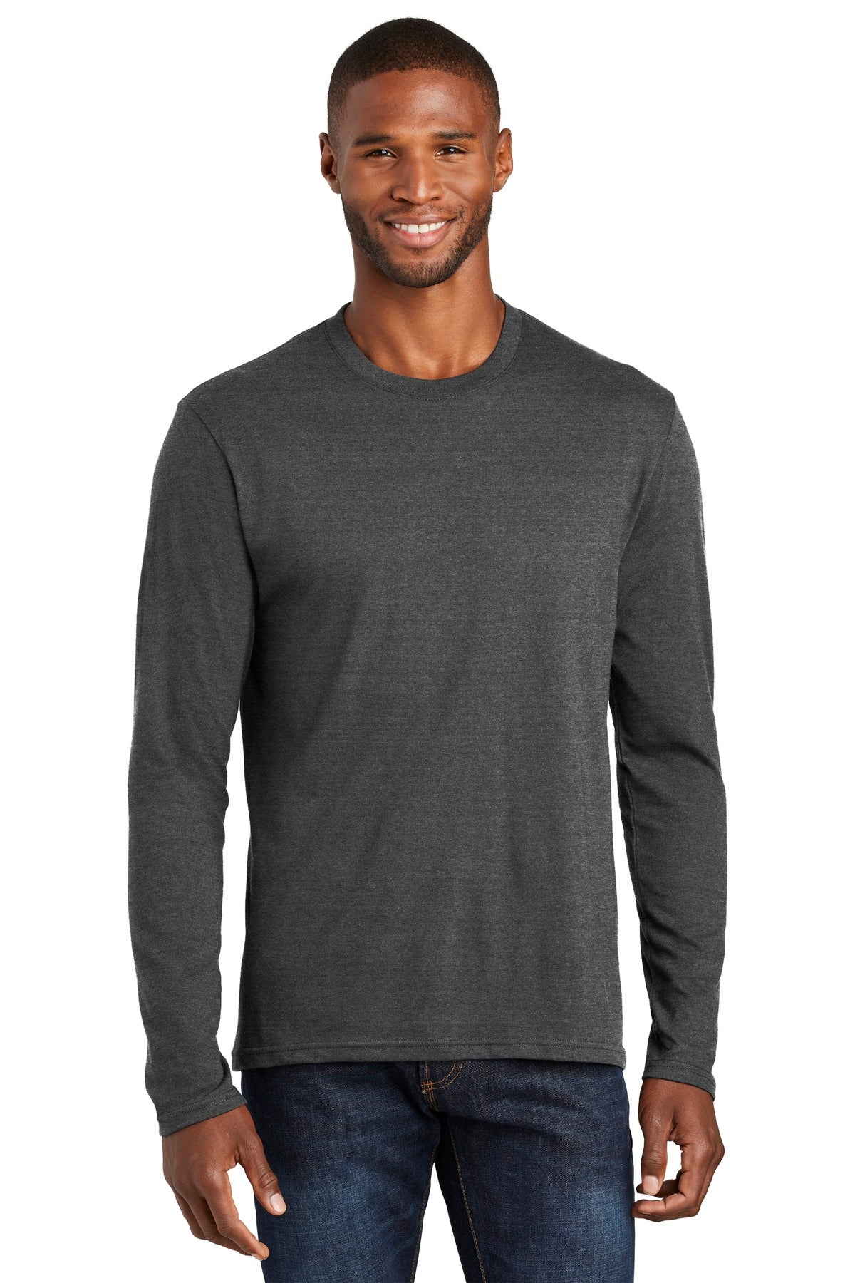 Port & Co ™  Long Sleeve Fan Favorite  ™  Blend Tee. PC455LS